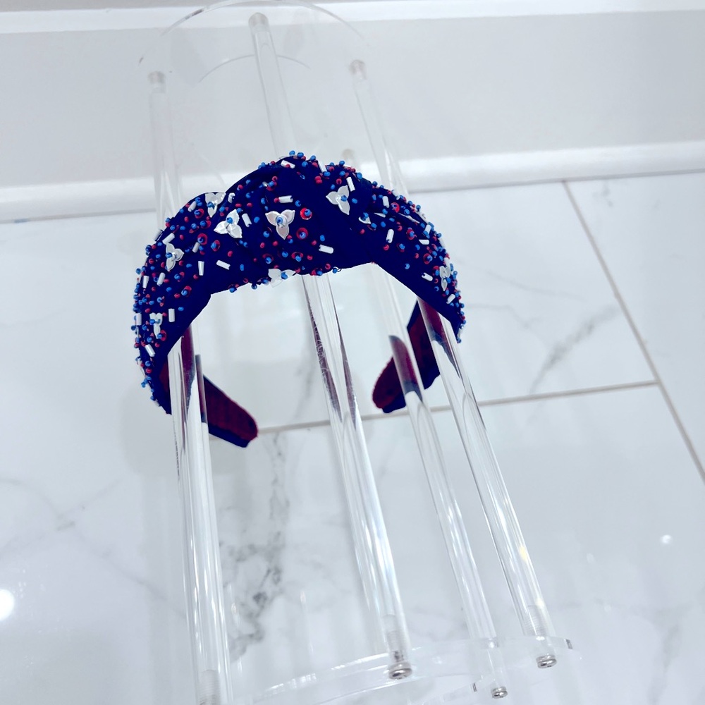 Sandy + Rizzo Patriotic Beaded Headband
